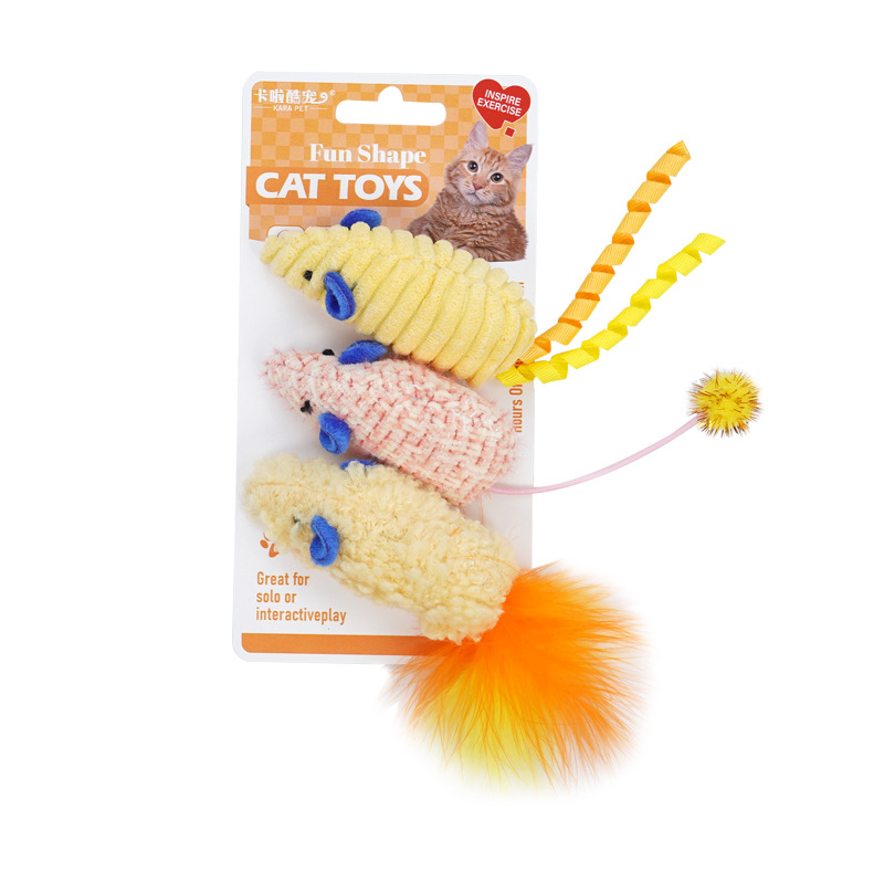 Jouets pour chat 3 pièces, sim - Catnip Interactive Plush Mouse avis et prix