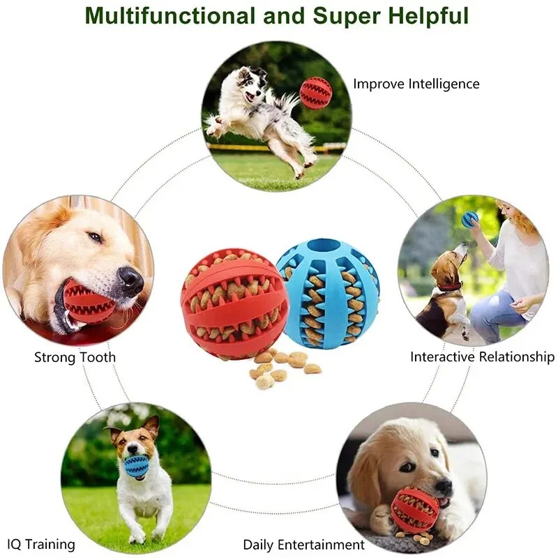 1 pièce - Balle distributrice  - Rubber Treat Dispensing Dog Toy avis et prix